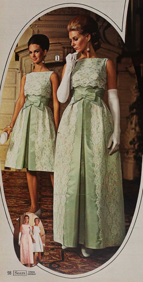 1960s Evening Dresses, Bridesmaids, Mothers Gowns