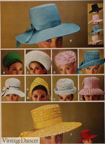 1960s hats women 1967 sun hats