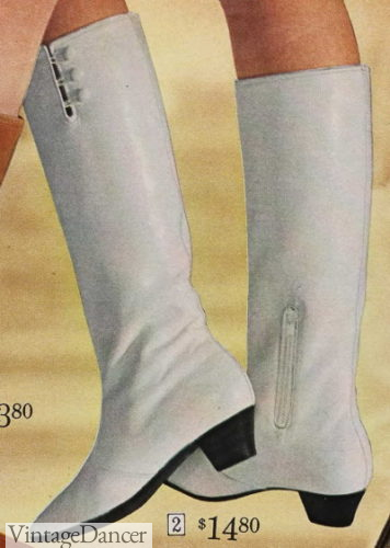 1960s white go gog boots for weddings