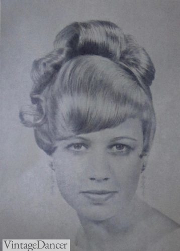 1967 short pixie with a ringlet curly hair piece