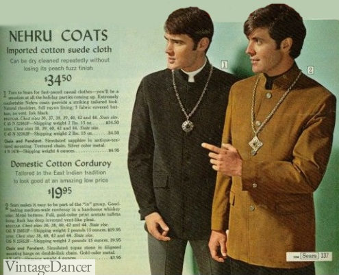 1968 nuhru jackets, fashion for mod men