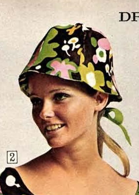 1960s bucket cloche hat 1968