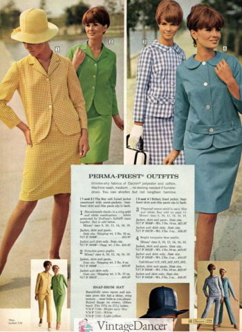 1968 dress suits and pantsuits