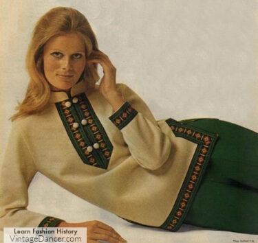 1968 ethnic style top 16960s hippie fashion
