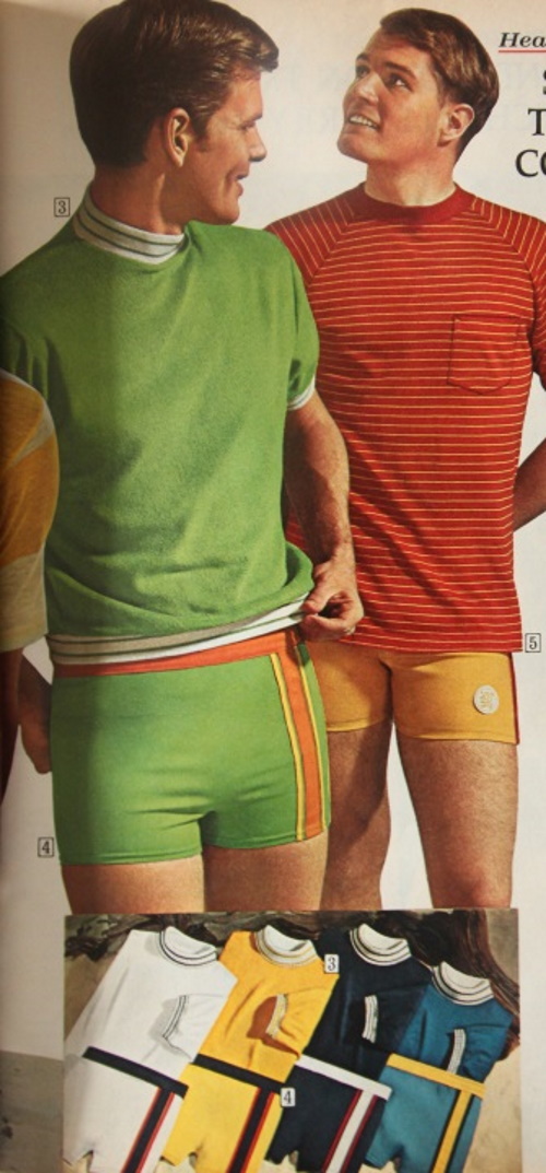 Retro Men's Swim Trunks 1960s, 1970s, 1980s History
