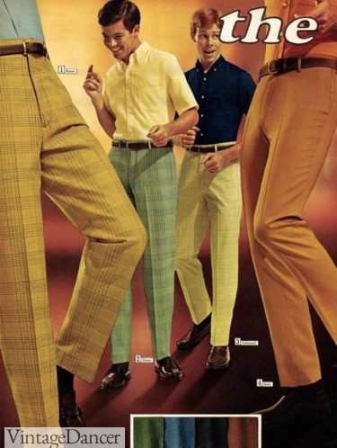 1969 slim pattern pants or solid colors