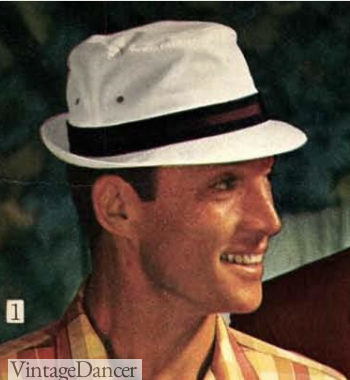 Midden grafiek Decoratief 1960s Men's Hats History, Styles, Trends