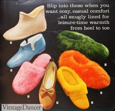 1968 fuzzy slippers