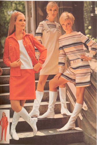 1968 white go- go boots