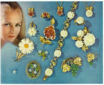 1968 Krementz floral jewelry
