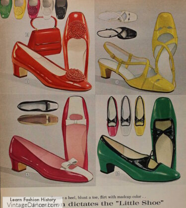 1960s mod color shoes and two tone combinations
