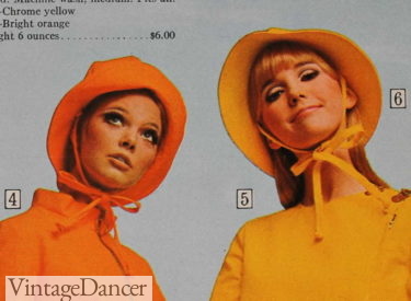 1968 rain hats 1960s womens rain winter hat