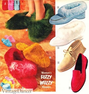 1968 fuzzy wuzzy slippers