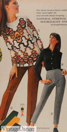Stretch ski pants of the 1960s