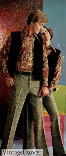 1960s men outfit - 1969 earth tone hippie colors