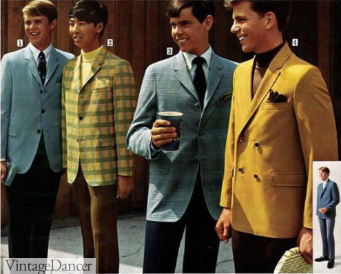 1960s guys outfit - Sportcoats for mod men, young men, college guys