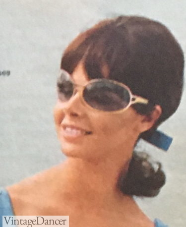 1969 oval sunglasses bug eye womens