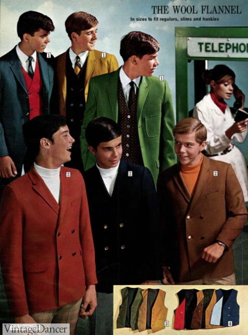 1960s Clothing Styles For Men