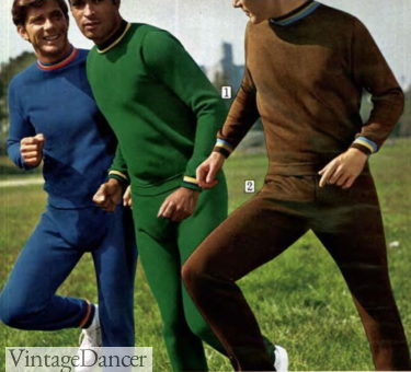 1960s mens workout clothes gym sweatsuits