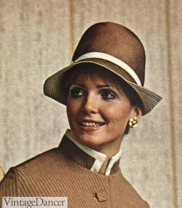 1969 Cloche hat inspired by the 1920s cloche