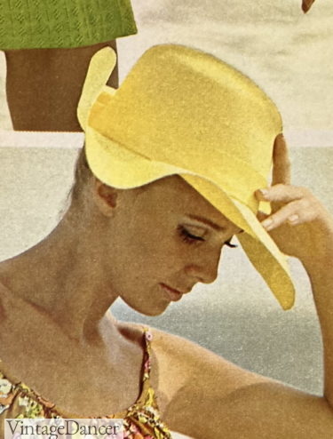 1969 floppy sun hat 1960s