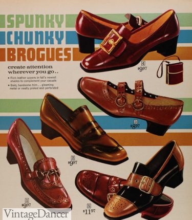 1960s shoes women funky mod disco brogue shoes women 1969