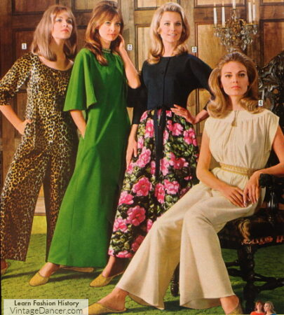 1960s fancy lounge jumpsuits
