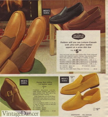 1969 mens 60s slippers house shoes 70s