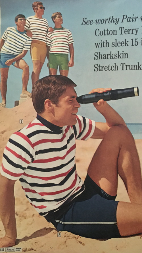 Retro Men's Swim Trunks 1960s, 1970s, 1980s History