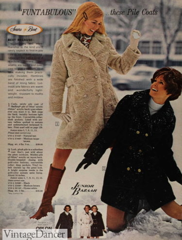 1969 piled fur coats (teddy coats)