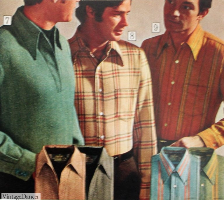 1970s Men's Shirt Styles - Vintage 70s Shirts for Guys