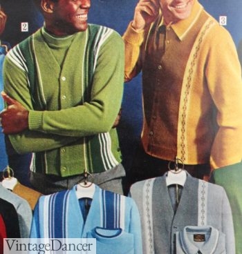 1970 striped cardigans