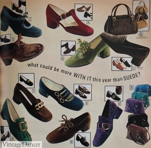 1970 shoes fashion women footwear trends 