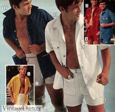 1970 cabana shirts and matching trunks