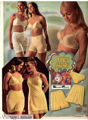 1970s lingerie for teenage girls