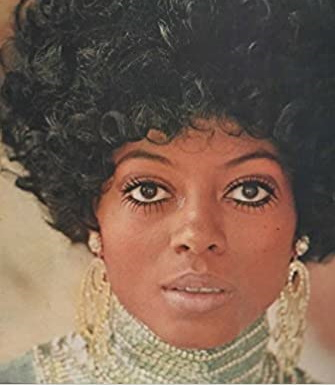 1970 black makeup mod baydoll twiggy look