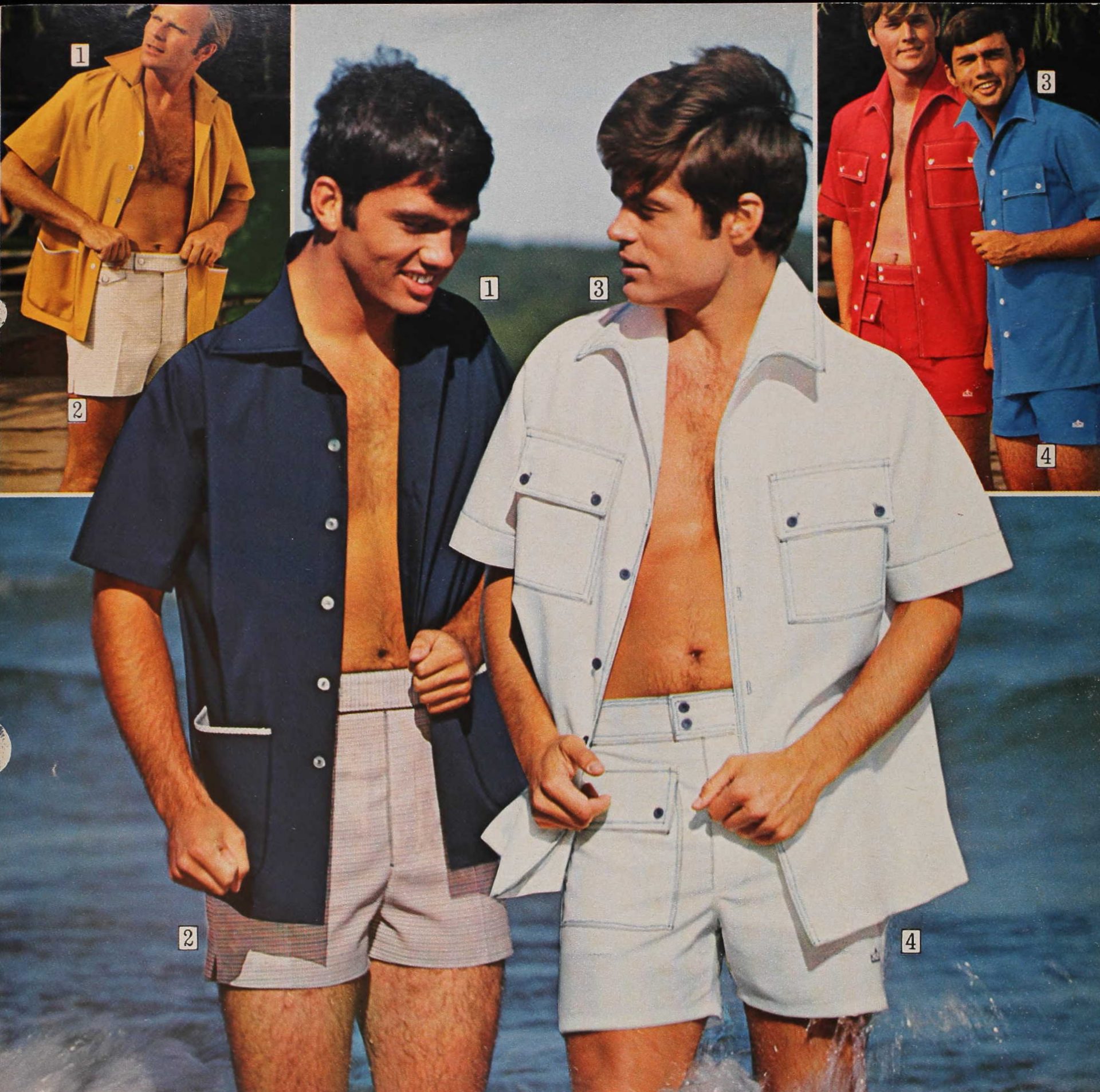 Retro Men's Swim Trunks - 1960s, 1970s, 1980s History