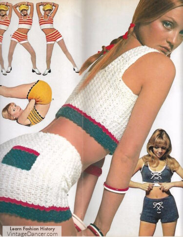 1970s crochet short pattern