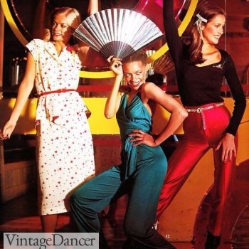 1970s disco clothing, disco fashion for women