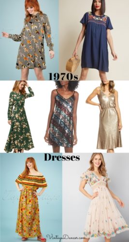 1970s dresses, 70s dresses, 1970s outfits ideas at VintageDancer.com