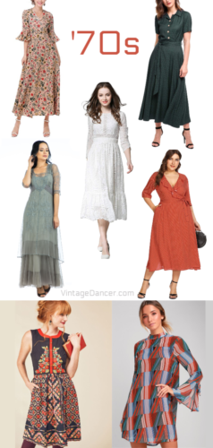 retro 1970s clothing