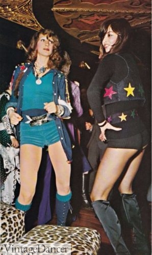 70s Hot Pants and Tall Boots- disco fashion