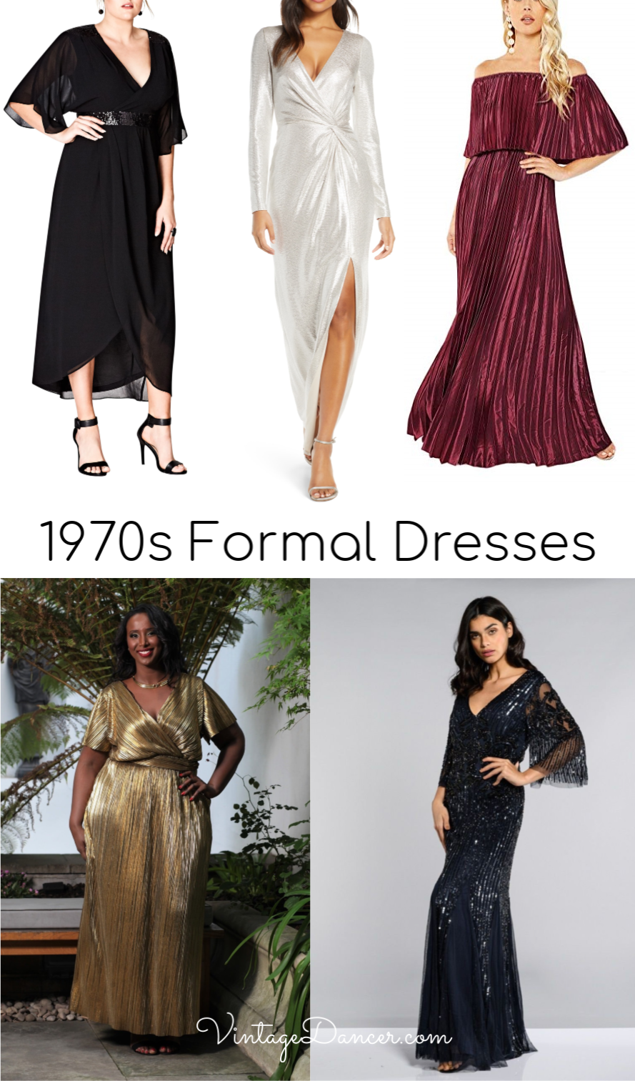 70s Prom, Formal, Evening, Party Dresses