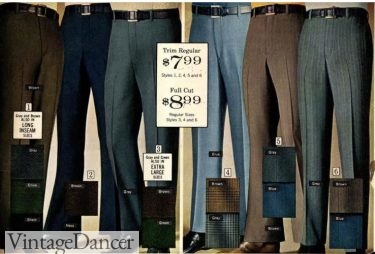 1970s men suit slacks trousers pants