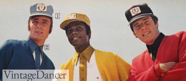 1970s mens baseball caps golf hats