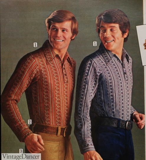 1970s Men's Shirt Styles - Vintage 70s Shirts for Guys