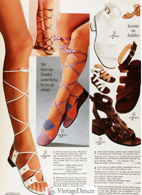 1972 gladiator sandals