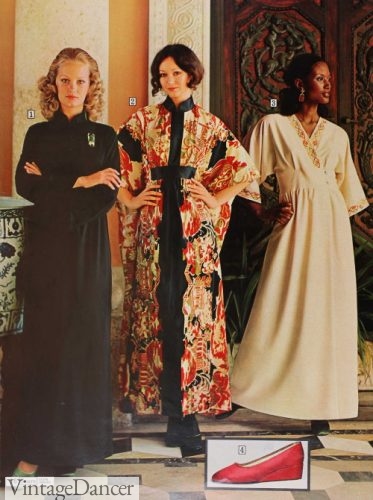 1972 caftan evening gowns/hostess sets