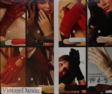 1972 winter sport and knit gloves