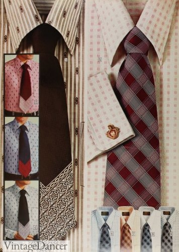 1970s mens dress shirts and ties
